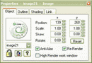 SiteSpinner Quick Properties Dialog Screenshot